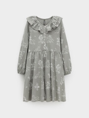 платье  для девочки  КР 5897/лесной туман,обитатели леса к581