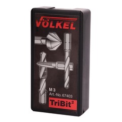 Метчик М 3,0х0,5 (Для шуруповерта, TriBit) HSS-G 6h Volkel 67403