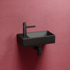 Ceramica Nova Element CN6051RMB Умывальник подвесной прямоугольный (чаша справа, отверстие под смеситель слева), 41.7x21.7, цвет: чёрный
