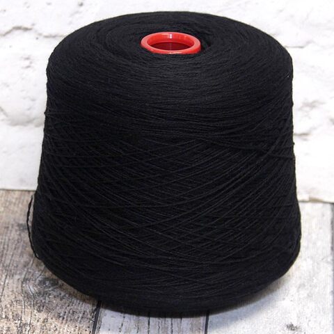 Шерсть ягненка 2/17 черный