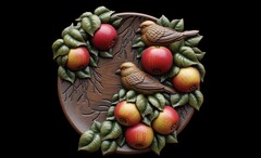 Силиконовый молд Птицы (медальон) № 0474