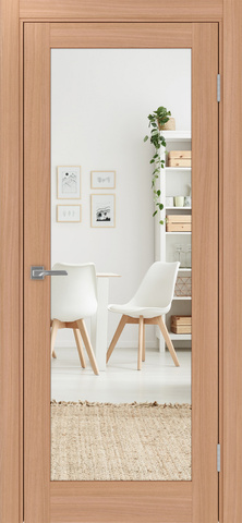 Турин_501.2.30 ЭКО-шпон Ясень тёмный-Зеркало/Зеркало