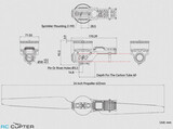 Набор ВМГ T-Motor A6-L (A6-L KV160 1шт, ESC 14S FOC 80A 1шт, MF2407P 1шт) тяга 4-12кг, для агродронов 5-10л