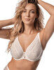 Кружевной бюстгальтер на косточках Mefemi DESIRE M bralette экрю