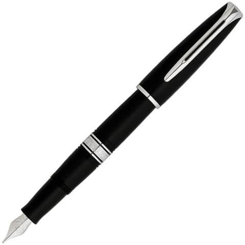 Ручка перьевая Waterman Charleston Ebony Black CT, F (S0701030)