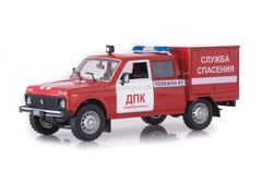 VAZ-2121 Niva VIS-294611 Rescue Service 1:43 DeAgostini Auto Legends USSR #253