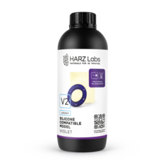 Фотополимерная смола HARZ Labs Silicone-Compatible Model V2, фиолетовая, 1 кг