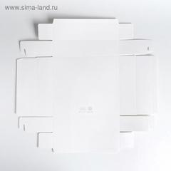 Коробка подарочная «Снежинки» , 23.5 × 20.5 × 5.5 см