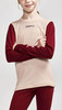 Тёплый Комплект термобелья Craft Core Warm Baselayer розово-бордовый детский