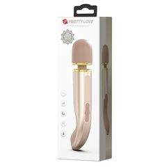 Бежевый жезловый вибратор Power Wand - 29 см. - 