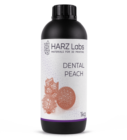 Фотополимер HARZ Labs Dental Peach, персиковый (1 кг)