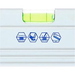 Уровень строительный КОБАЛЬТ Экстра, 1200 мм, профиль 23 x 59 мм, 3 глазка, точность 0,5 м (243-240)