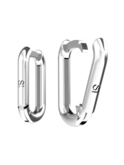 Серьги "База" из серебра 1,5 см