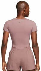 Женская теннисная футболка Nike One Fitted Dri-Fit Short Sleeve Top - smokey mauve/black