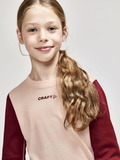 Тёплый Комплект термобелья Craft Core Warm Baselayer розово-бордовый детский