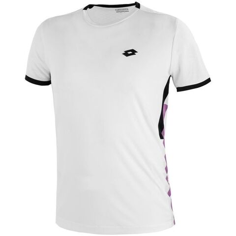 Теннисная футболка Lotto Top Ten III Tee PL M - bright white/all black