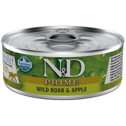 Farmina N&D консервы для кошек (кабан и яблоко) 70 гр