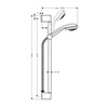 Душевой гарнитур Hansgrohe 65 см 2 режима Crometta 85 27763000