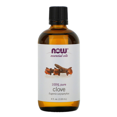 Now Foods, Эфирные масла, гвоздика, 118 мл (4 жидк. унции)