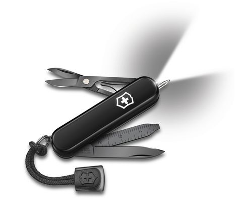 Складной нож-брелок Victorinox Signature Lite Onyx Black с фонариком и шариковой ручкой (0.6226.31P) - Wenger-Victorinox.Ru