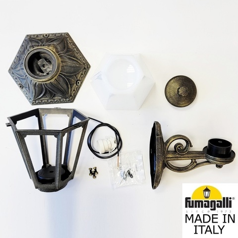 Уличный настенный светильник Fumagalli ANNA E22.131.000.BYF1R
