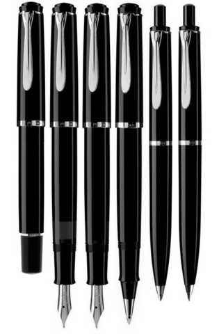 Ручка перьевая Pelikan Elegance Classic P205 Black CT, M (930735)