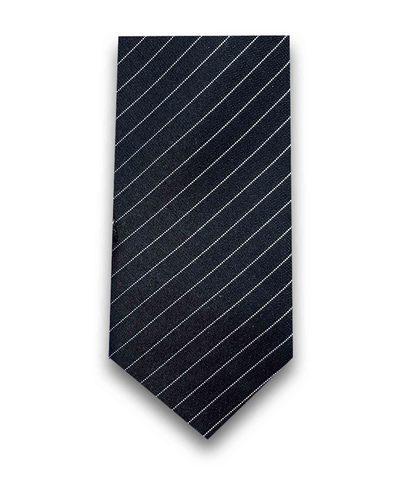 Черный галстук в полоску TSAREVICH