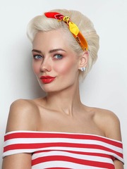 Бандана желтый градиент пейсли