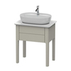 Duravit Luv Консоль из кварцевого камня с 1-м вырезом, 20x688x475, цвет белый структурный LU946501717