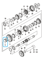 ПОДШИПНИК КПП ИГОЛЬЧАТЫЙ 3-Й/4-Й/5-Й ПЕРЕДАЧИ MATIZ, AVEO 1,2 GM