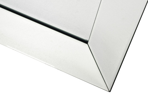 Зеркало декоративное 110х80см Garda Decor в геометричной зеркальной раме