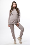 Костюм для беременных и кормящих 15887 какао меланж