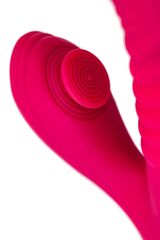 Розовый виброкролик Seri с функцией Up&Down - 22 см. - 