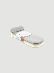 Носки детские махровые Mjolk Grey/Cream, сет из 2х