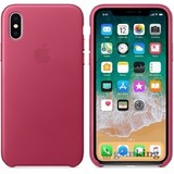 Leather Case iPhone X/XS Pink Fuchsia (Розовый)