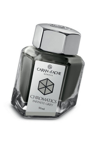 Флакон с чернилами Caran d’Ache Chromatics, 50 ml, Infinite Grey (8011.005)