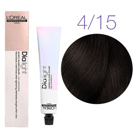 L'Oreal Professionnel Dia light 4.15 (Шатен пепельный красное дерево) - Краска для волос