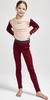 Тёплый Комплект термобелья Craft Core Warm Baselayer розово-бордовый детский