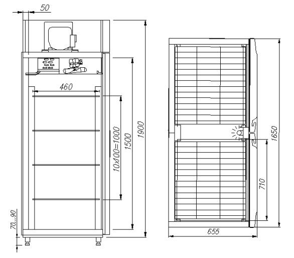 Шкаф холодильный POLUS Carboma R1120