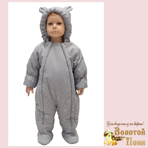 Комбинезон на велюре (62-80) 250114-RS4003