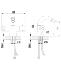 Смеситель для биде LEMARK THERMO – LM7738C