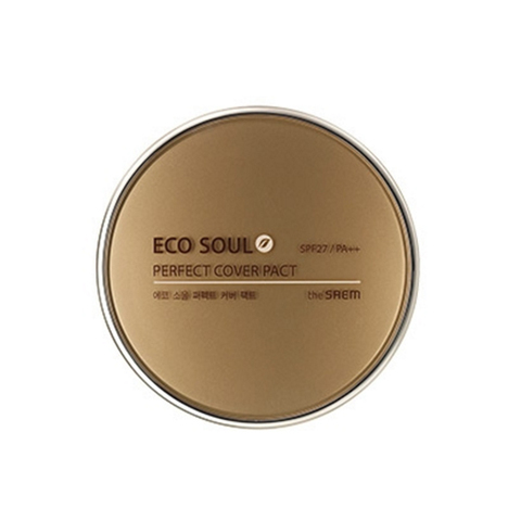 СМ ECO SOUL Пудра компактная №23 тон Eco Soul Perfect Cover Pact №23 Natural Beige 11гр SPF27/PA++