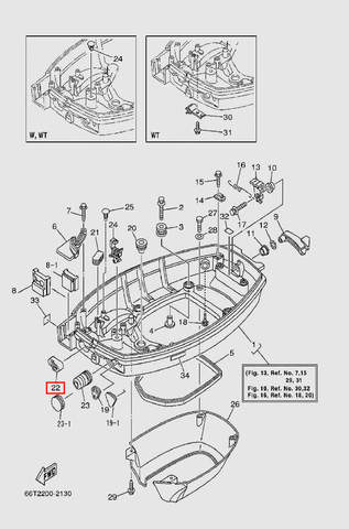 Заглушка для лодочного мотора T40 Sea-PRO