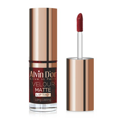 Alvin D`or AD-54 Тинт для губ стойкий с матовым финишем velour matt lip tint  тон 03малина