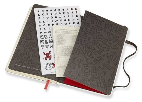 Блокнот Moleskine Keith Haring LE, цвет белый, в линейку