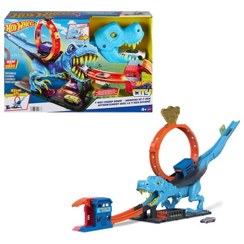 Игровой набор Hot Wheels City T-Rex Chomp Down