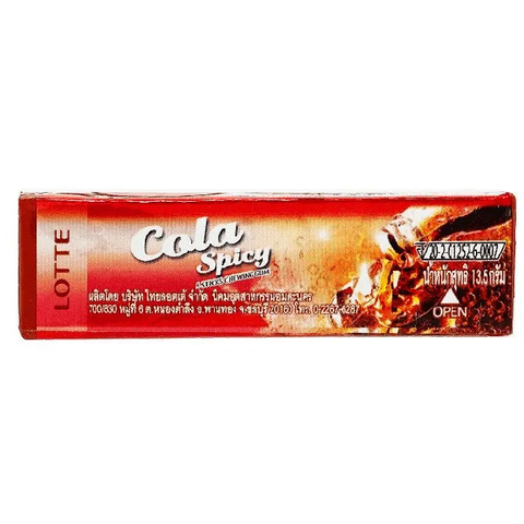 Жевательная резинка Lotte Cola Spicy с пряной колой, 13,5 гр