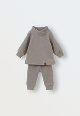 1555-13 Флисовый костюм "Cute" (серый)