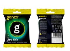Ультратонкие презервативы Ganzo Ultra thin в мягкой упаковке - 3 шт. - 