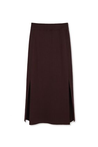 Юбка из мериноса с разрезами